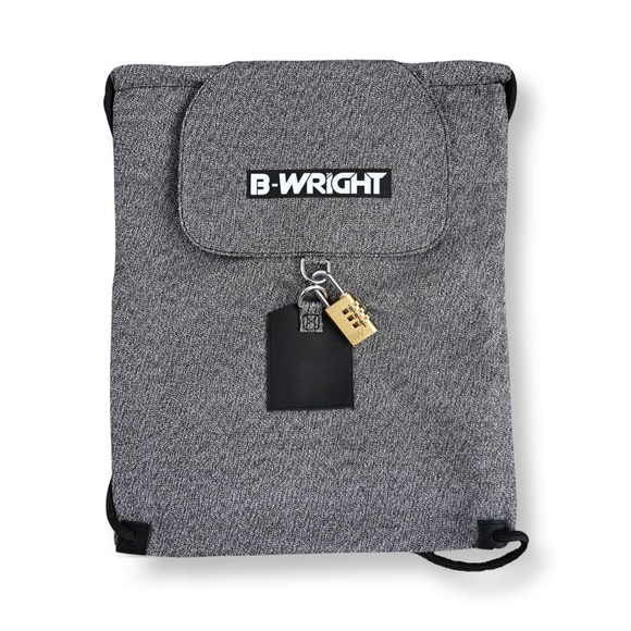 Slash Resistant Drawstring Bag With Top Flap & Locking Mechanism | Anti Theft - Picture 1 of 14